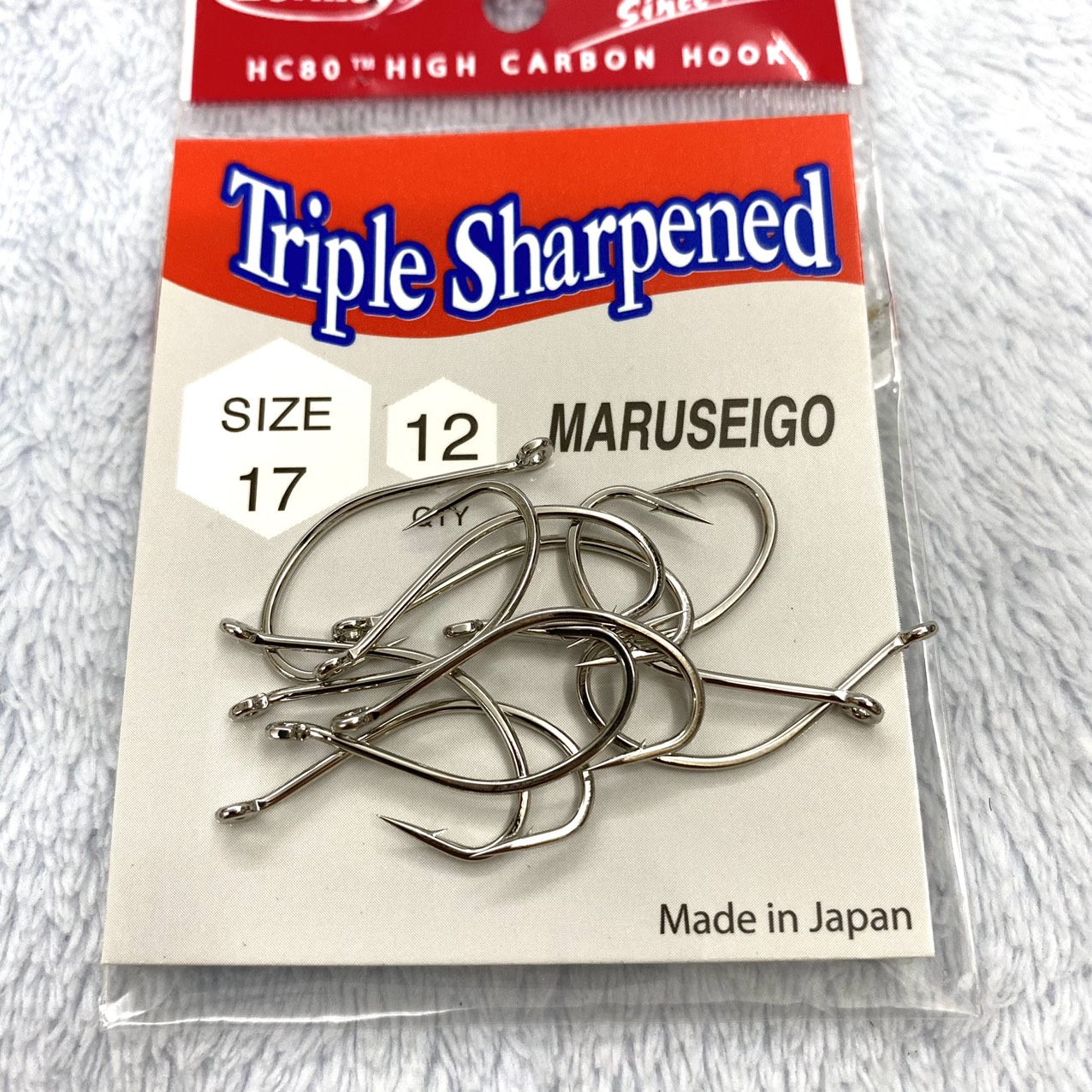 Lưỡi Câu Cá Maruseigo Thép Trắng Siêu Cứng Cực Bén Không Gỉ Sét