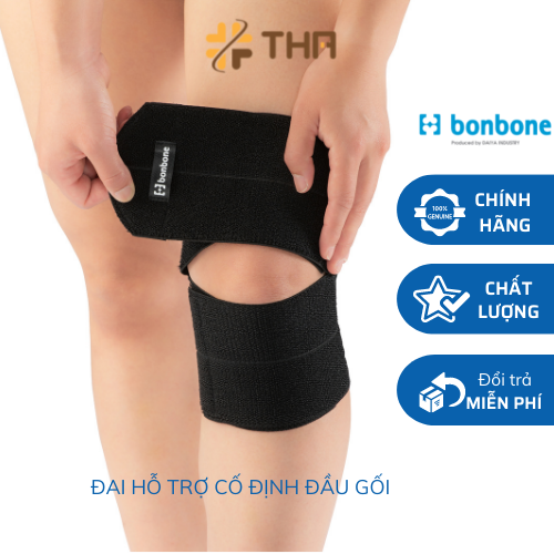 CHÍNH HÃNG - ĐAI HỖ TRỢ CỐ ĐỊNH đầu gối Bonbone Nhật Bản FREE KNEE SUPPORTER KI