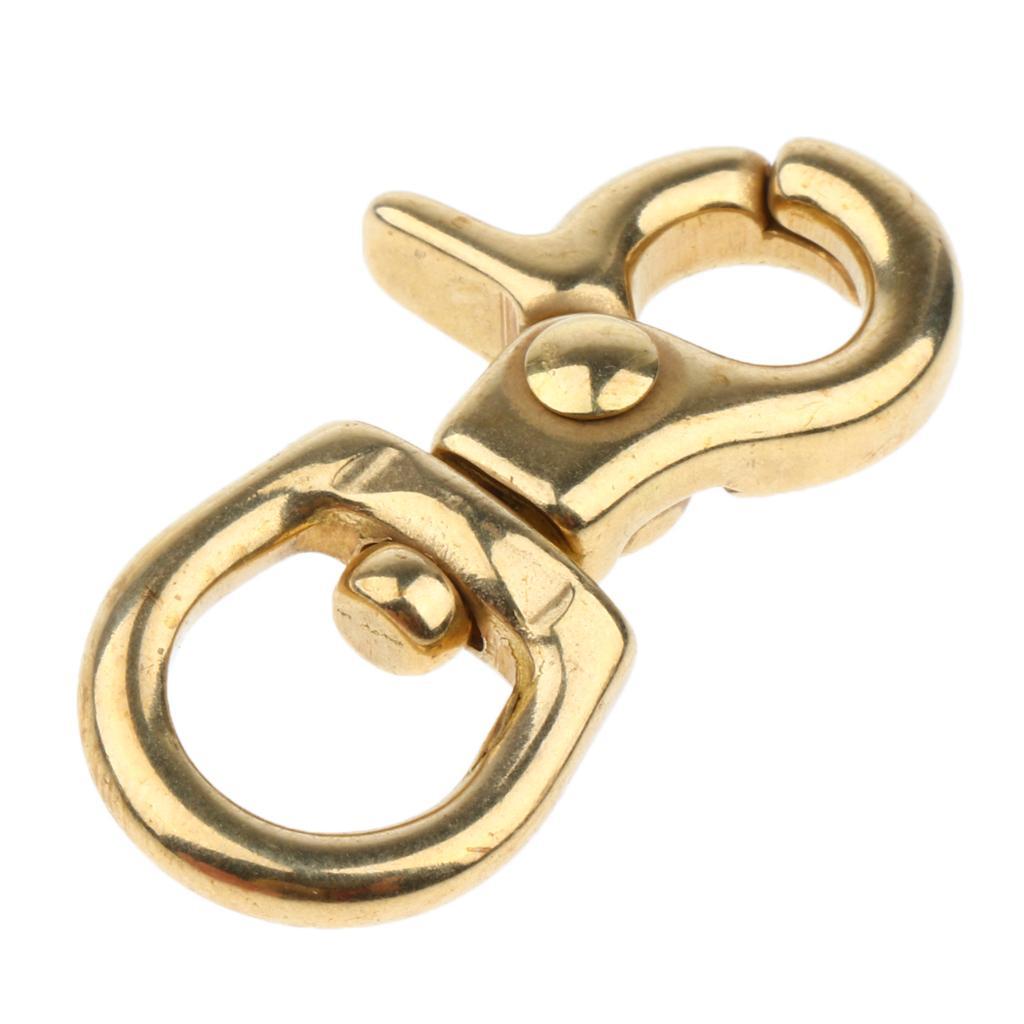 3x Solid Brass Lobster Clasps Bag Clip Swivel Hooks Bags Key Chains Findings