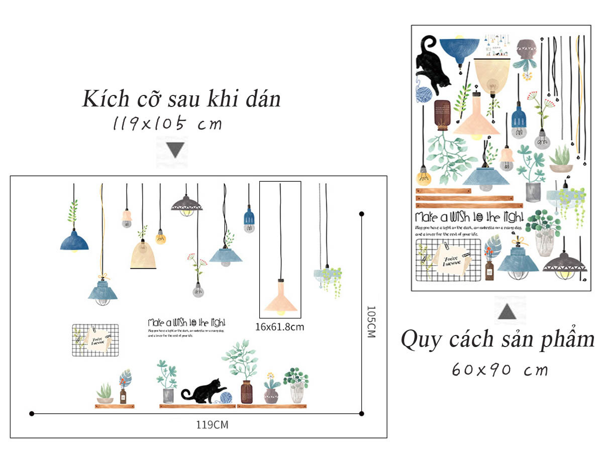 ĐÈN TREO CÓ LÁ MỚI