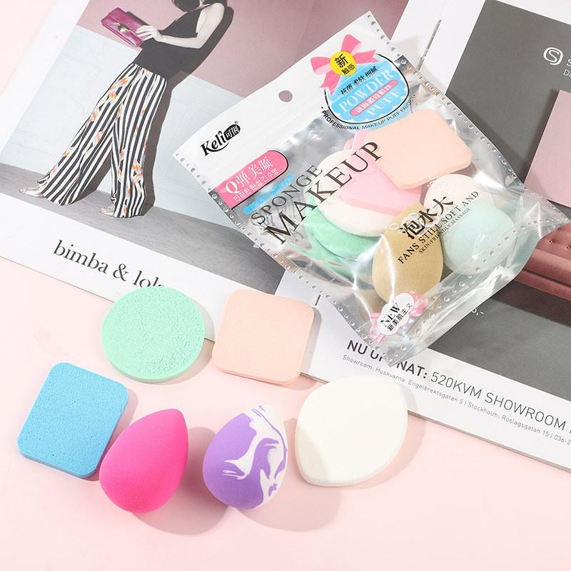 Bông mút trang điểm tẩy trang Bạch Tuộc rửa mặt SET 4 cái RUBY FACE Thỏ Mèo cute dễ thương quà tặng bạn gái DC11