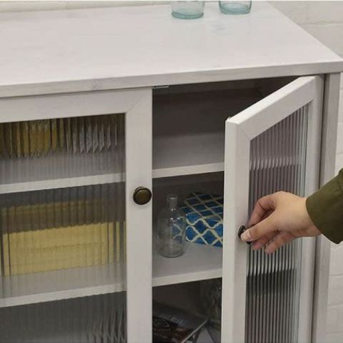 Tủ bếp Powry Japan 9060 - Màu trắng có vân