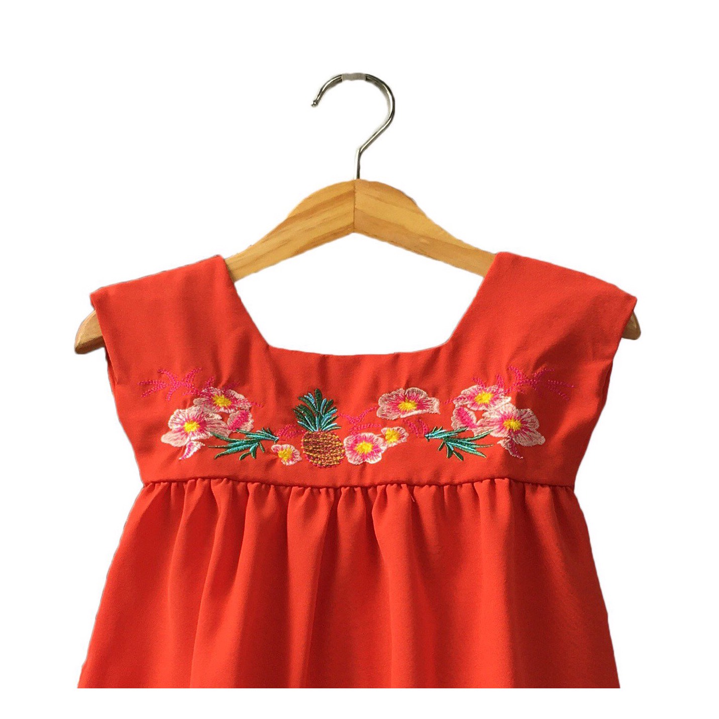 Váy Đầm Đũi thêu Hoa &amp; Trái Bé Gái BabyBean (8kg-30kg)