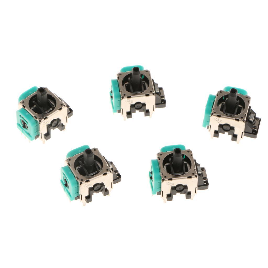 3D Controller Joystick Axis Analog Sensor Module & ThumbStick + 3 in 1 Open Tool T8H T6 Screwdrivers for Xbox One - 5 x Replace Rocker