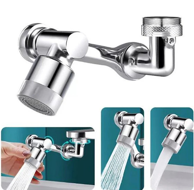 Đầu vòi tăng áp KG29 nối vòi nước thông minh xoay 1080 độ, dễ lắp cho mọi bồn rửa mặt lavabo, tiết kiệm nước - Hàng chính hãng