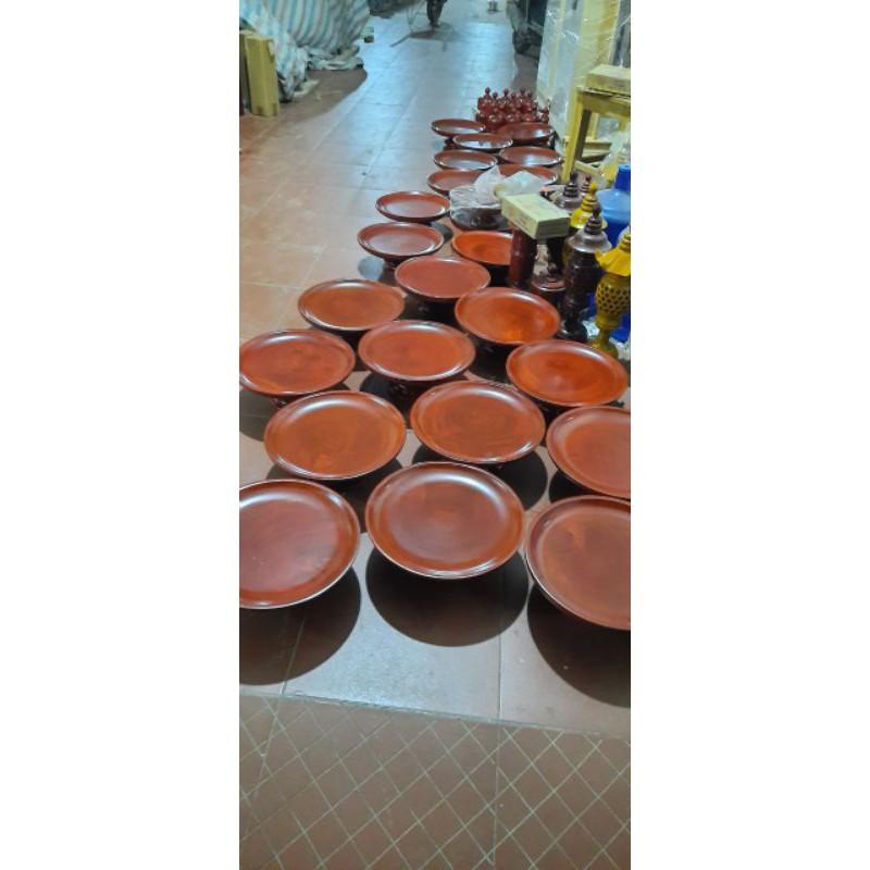 Mâm bồng đựng hoa quả bằng gỗ
