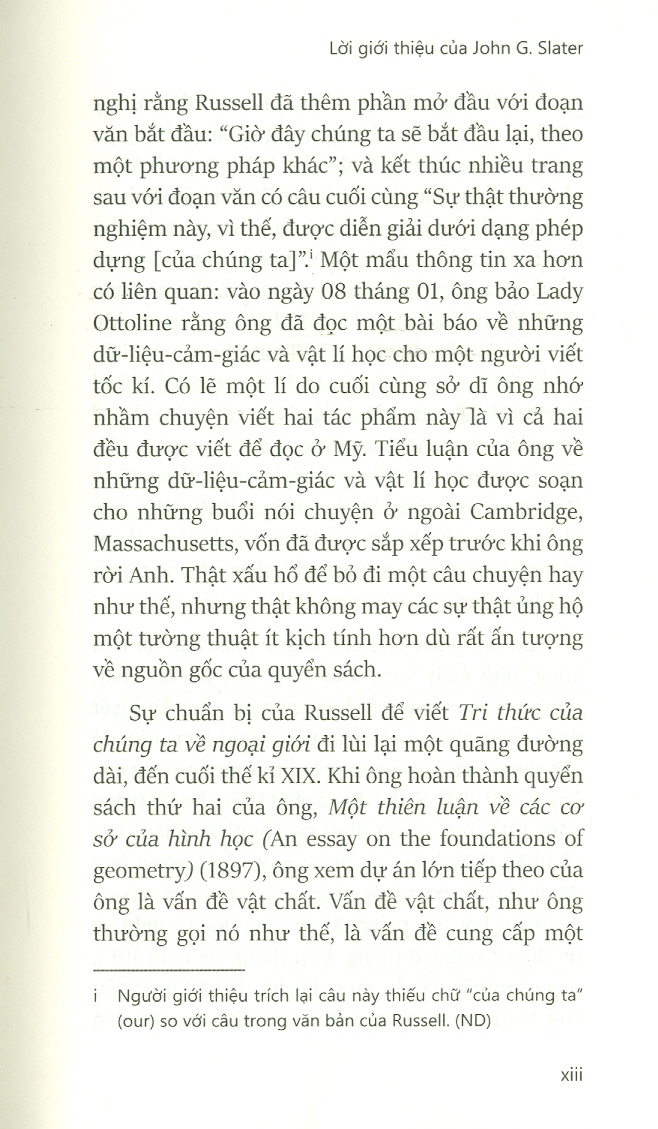 Sách IRED Books - Tri Thức Của Chúng Ta Về Ngoại Giới