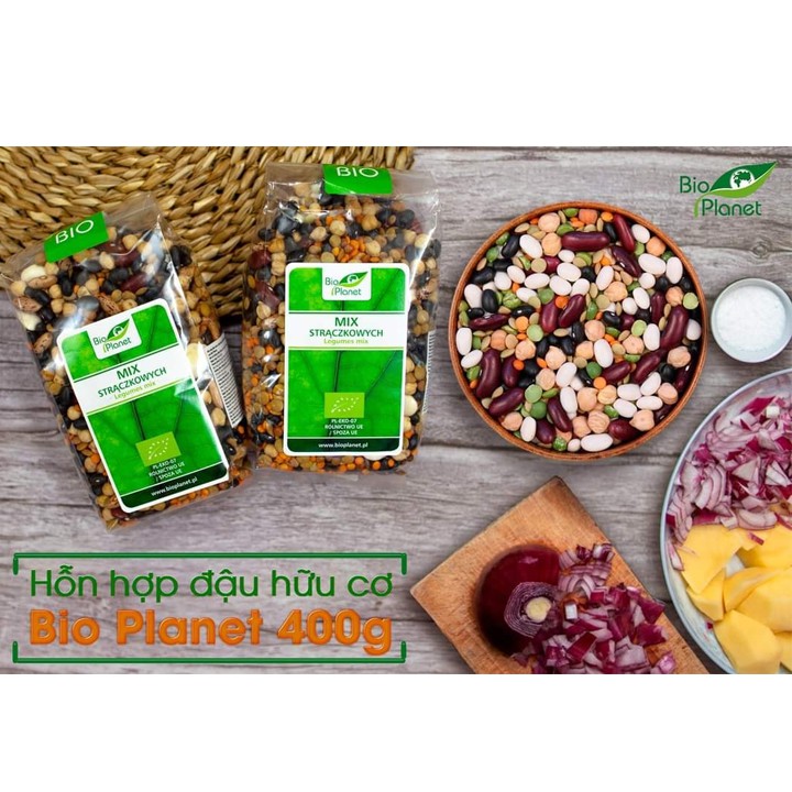 Đậu hữu cơ tổng hợp Bio Planet 400g