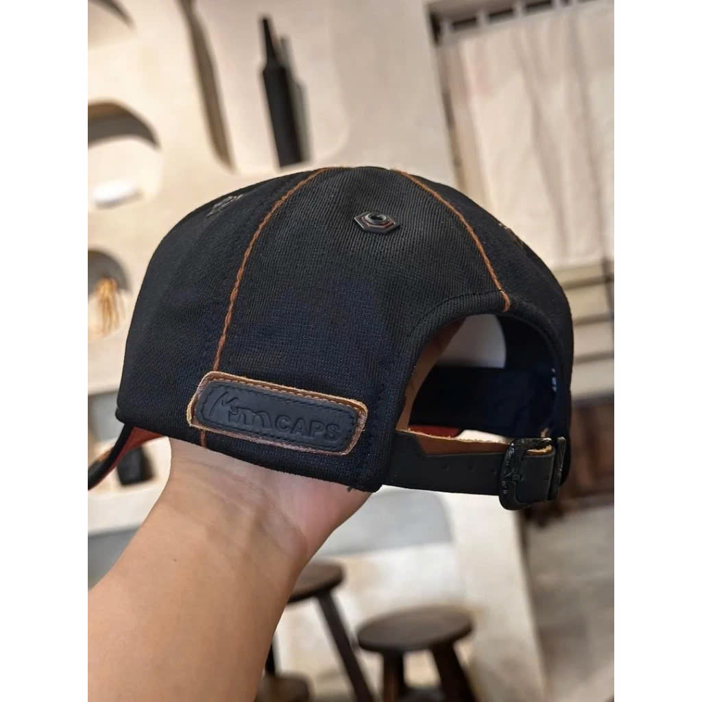 Mũ lưỡi trai, nón kết nam nữ Classic Viền Da vải Kaki đẹp Form chuẩn (Ảnh thật)