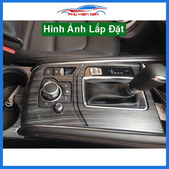 Ốp nội thất CX8, CX-8 2019-2020-2021-2022 vân đá nhựa ABS bảo vệ chống trầy xước và làm đẹp xe