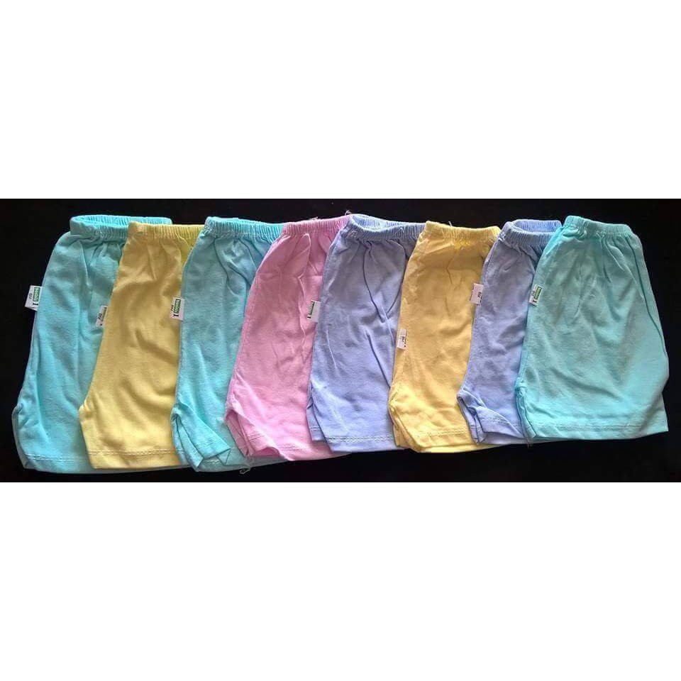 Set 5 quần ngắn sơ sinh màu cho bé trai/bé gái  2-12kg