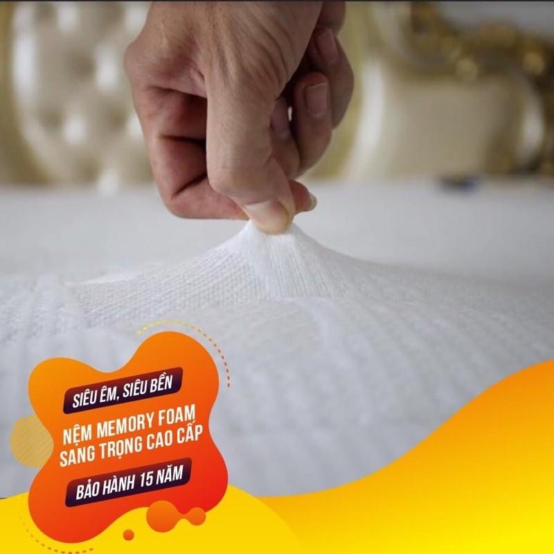Nệm MEMORYFOAM cao cấp thắng lợi đủ kích thước 1m-2.2m (tặng quà 7món miễn phí giao hàng sg)