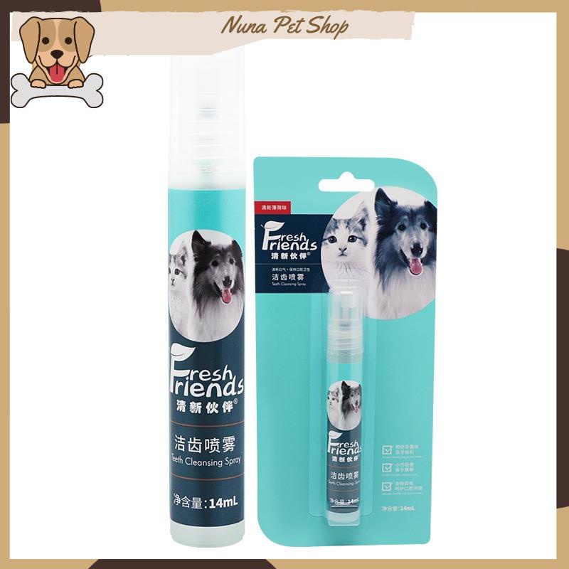 Xịt thơm miệng cho chó mèo Fresh Friend 14ml