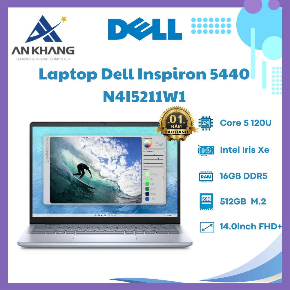 Laptop Dell Vostro 3530 80GG93 (i5 1335U/ 16GB/ 512GB SSD/ 15.6 inch FHD/ Win 11/ Office/ 1Y) - Hàng Chính Hãng - Bảo Hành 12 Tháng