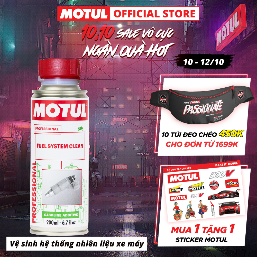 Phụ gia vệ sinh hệ thống nhiên liệu xe máy - FUEL SYSTEM CLEAN MOTO 200ml