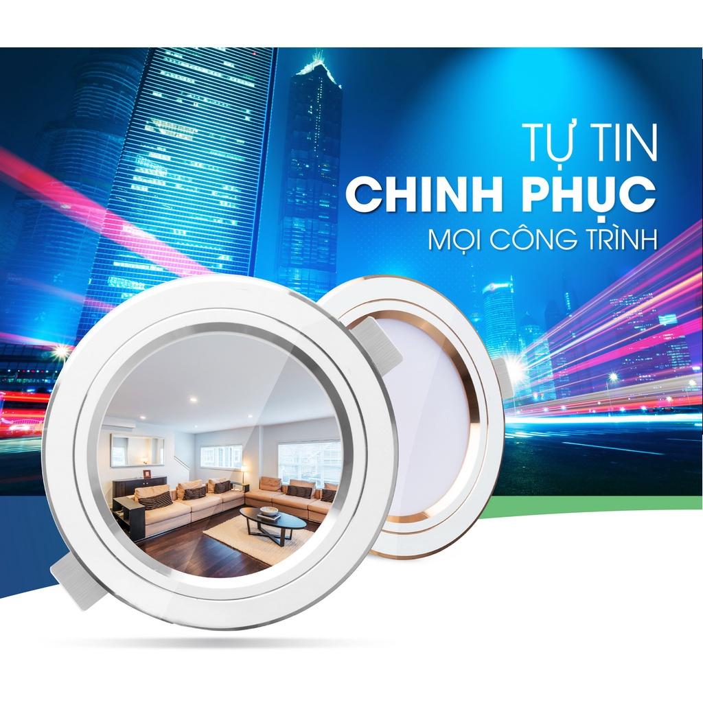 Đèn LED Rạng Đông âm trần Downlight đổi màu AT20 lỗ khoét 90 và 110 công suất 8W - 10W - 12W