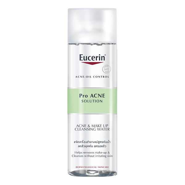 Bộ Nước Tẩy Trang Da Mụn Eucerin Pro ACNE Solution Acne & Make-up Cleansing Water (200ml) Và Gel Rửa Mặt Cho Da Dầu Mụn Eucerin ProAcne Solution Cleansing Gel (200ml)