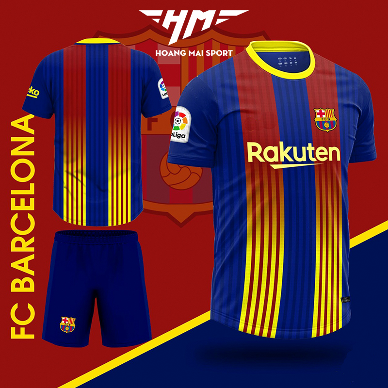 Bộ Quần Áo Đá Bóng FC Barcelona