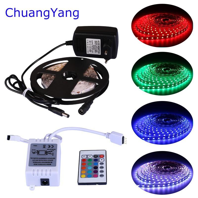 Dây Đèn Led 5m Rgb Smd2835 12v Chống Thấm Nước Dùng Để Trang Trí