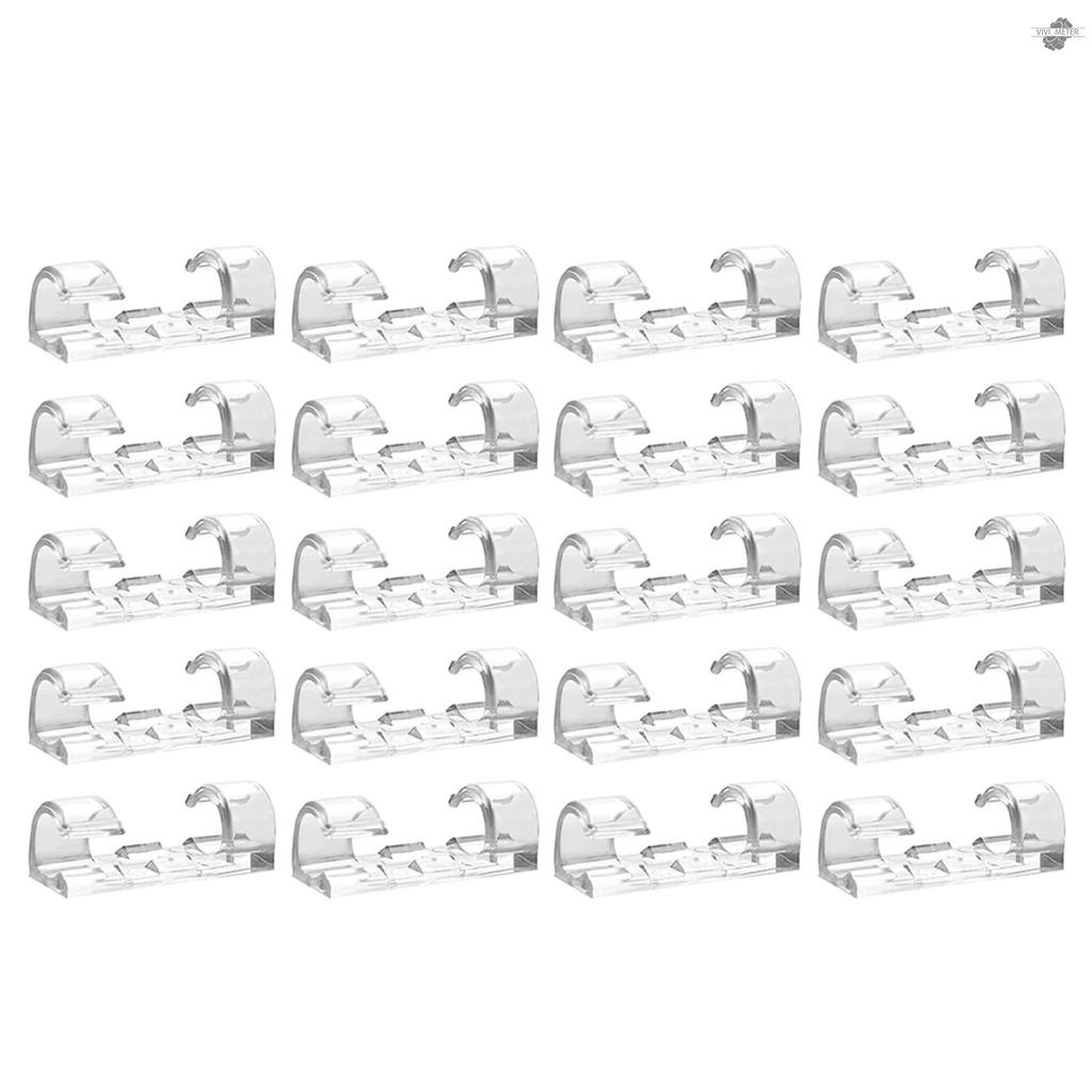 Set 20 Giá Đỡ Dây Cáp Tự Dính Tiện Lợi