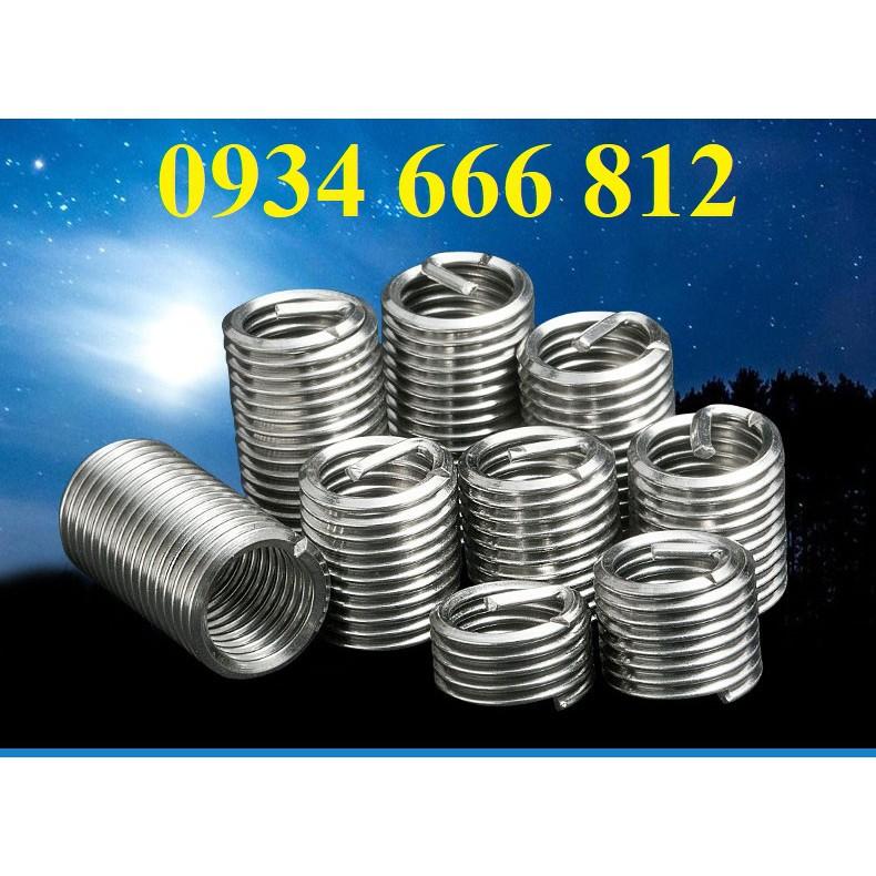 Combo 100c ren cấy helicoil M2, M2.5, M3,M4 chất liệu inox 304
