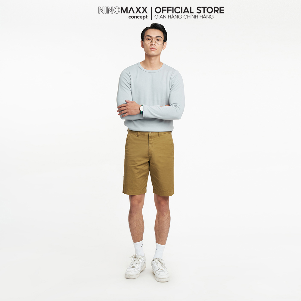 NINOMAXX quần short Nam Kaki Form Classic Fit 2202013