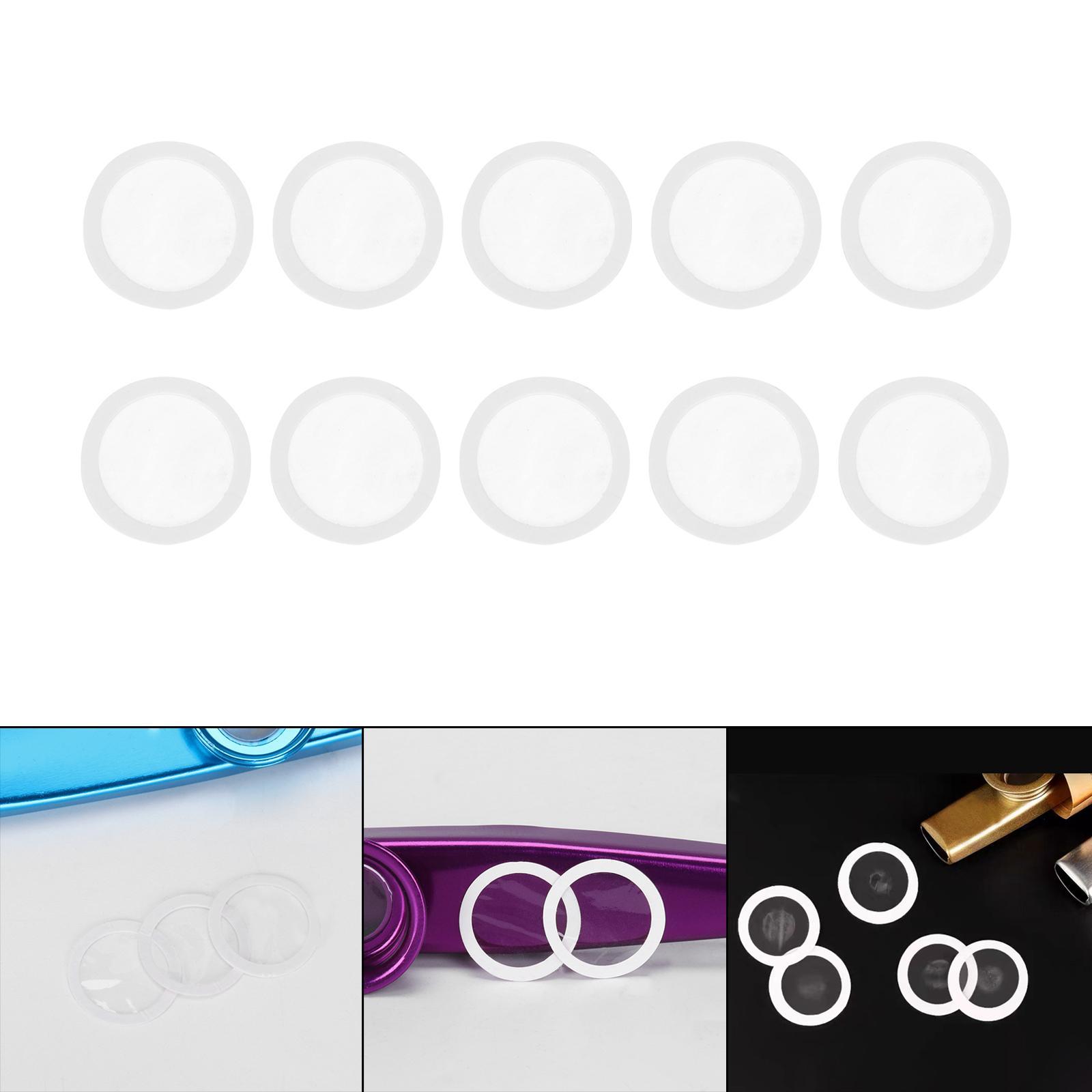 10/Set Kazoo Flute Membrane Diaphragm 1.8cm for Kazoo Replacement DIY Accessory
