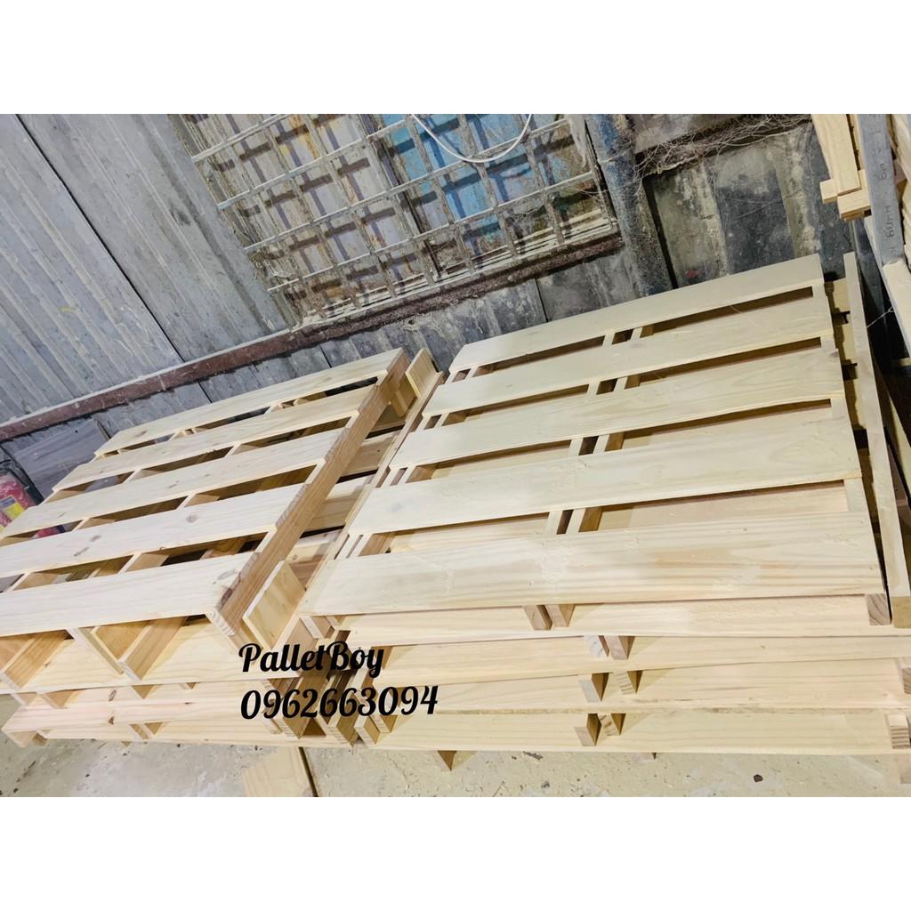 Giường Pallet / Giường Ngủ Pallet Gỗ Thông Gấp Gọn / Giường Gỗ Thông nhập khẩu Mới 100%