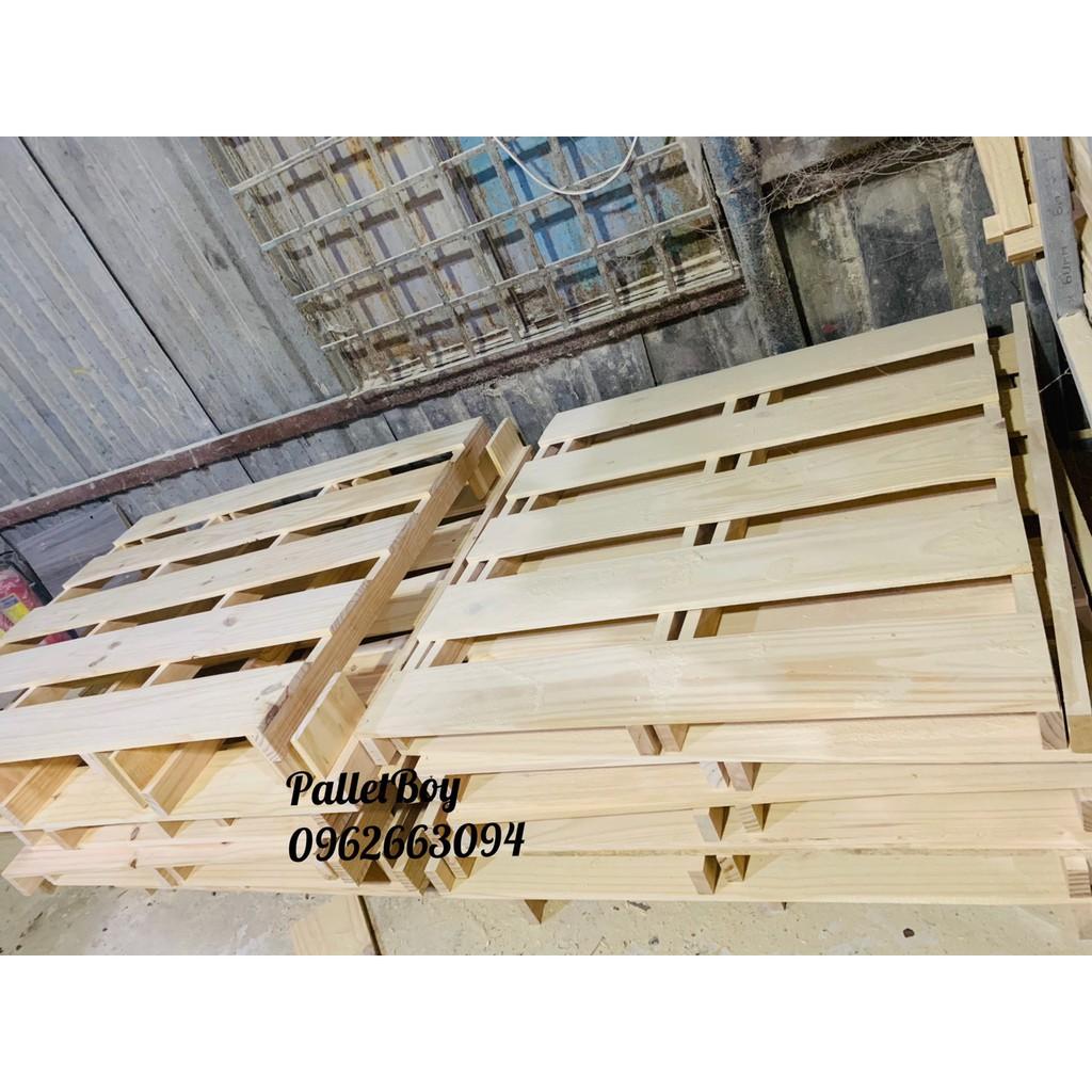 Giường Pallet / Giường Ngủ Pallet Gỗ Thông Gấp Gọn / Giường Gỗ Thông nhập khẩu Mới 100% 