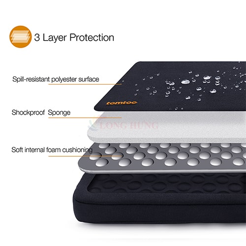 Túi chống sốc Tomtoc Versatile-A13 Protective Laptop Sleeve Mbook Pro 16 inch A13-E01 - Hàng chính hãng