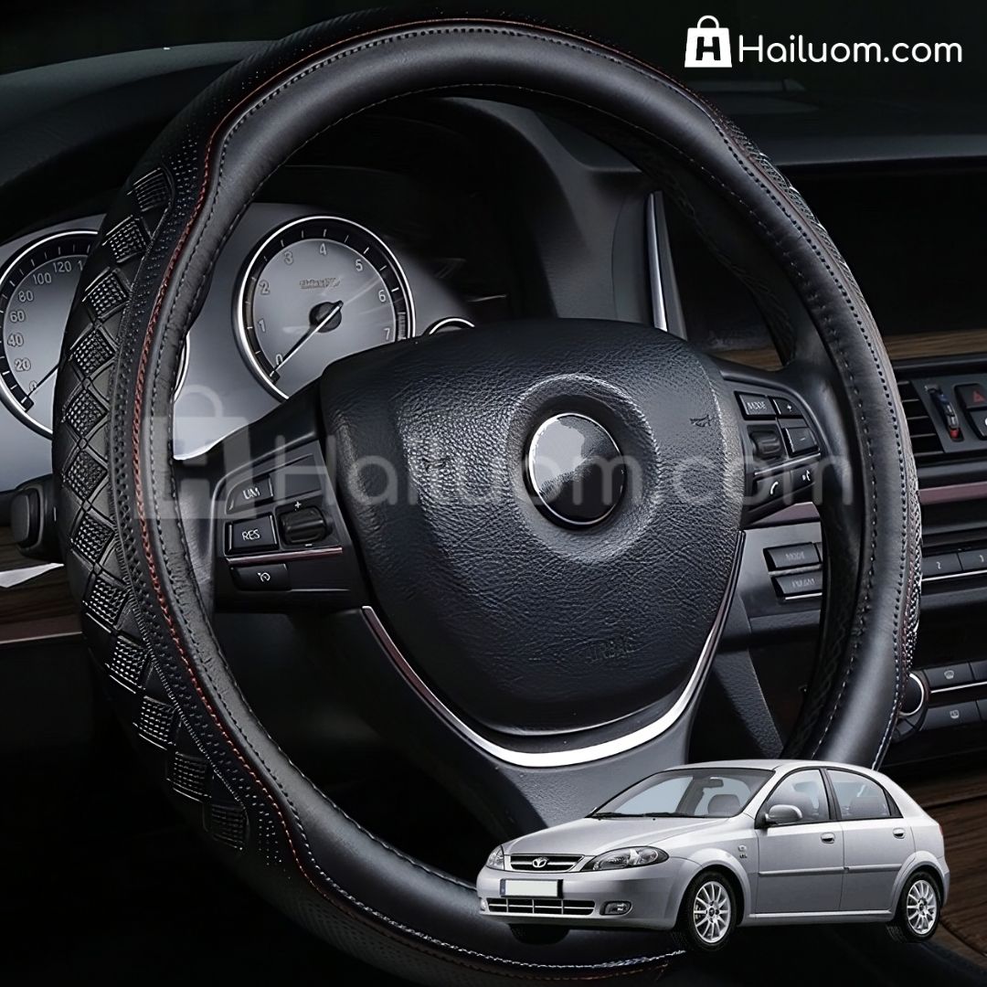 Bọc Vô Lăng ô tô cho DAEWOO LACETTI Da Thật Cao Cấp 4 Mùa