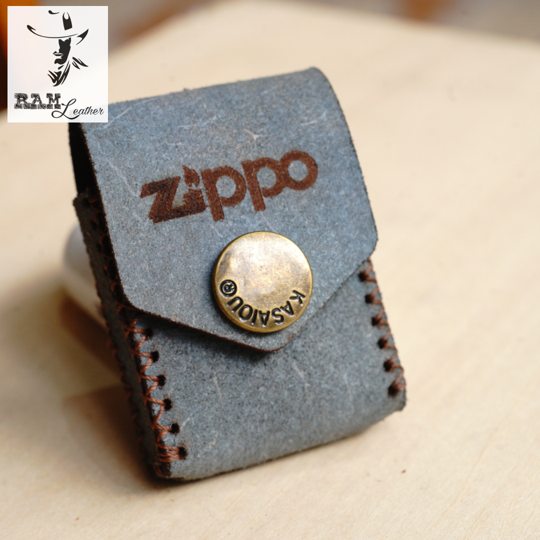 TÚI ZIPPO DA BÒ THẬT