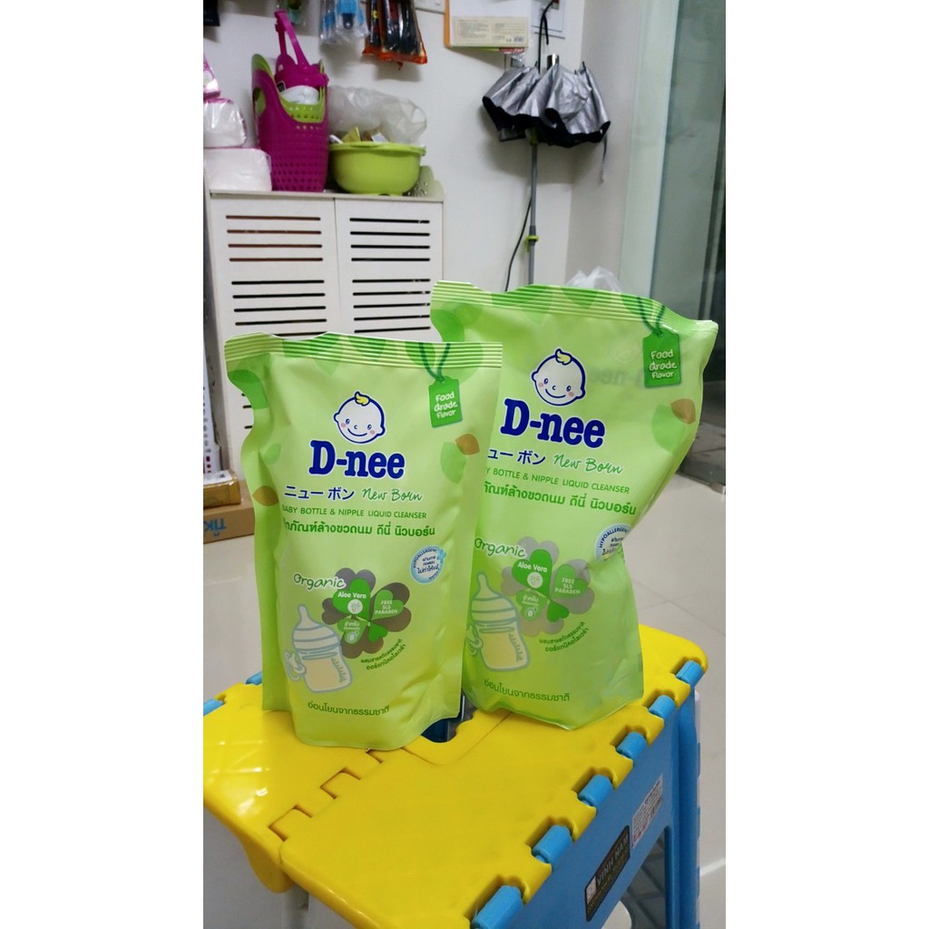 Nước rửa bình sữa D-nee Organic túi 550ml
