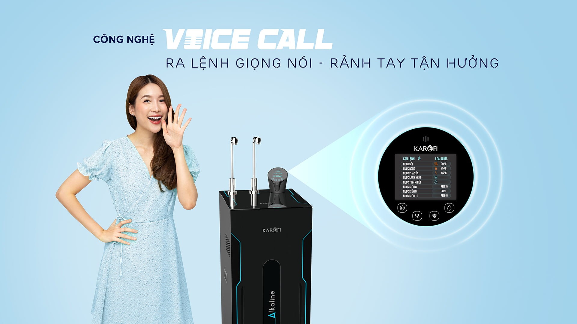 Máy lọc nước ion kiềm nóng lạnh nguội Karofi KAE - S88 - Hàng chính hãng