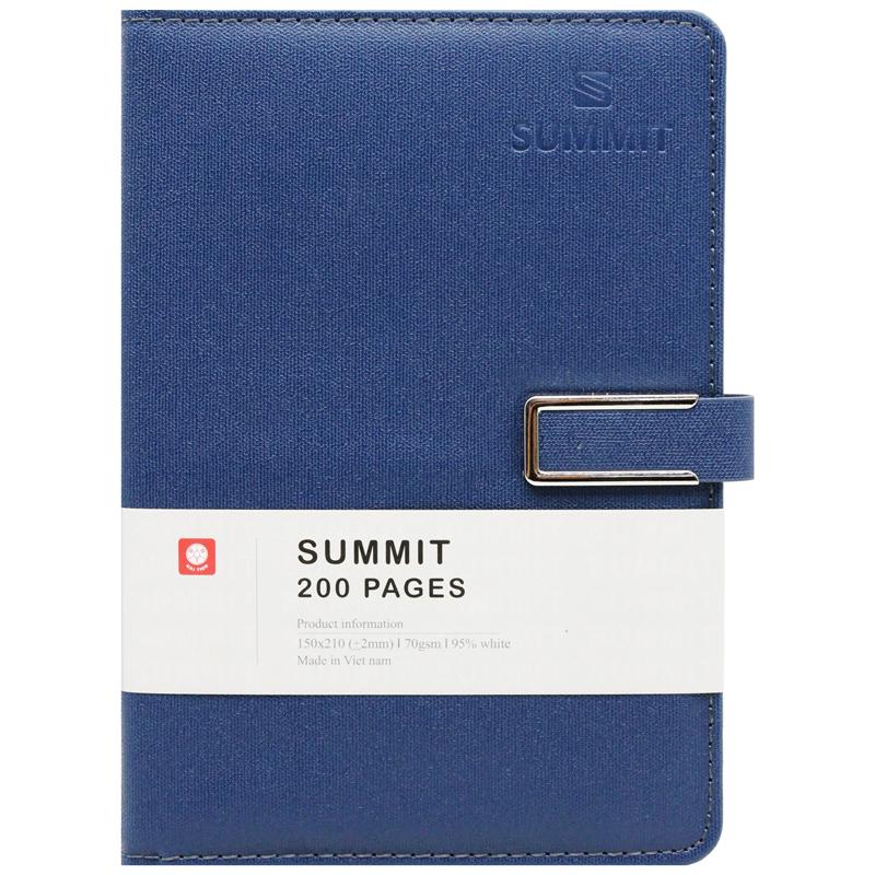 Sổ Bìa Da A5 - Kẻ Ngang - 200 Trang 70gsm - Summint 6 - Hải Tiến 8427