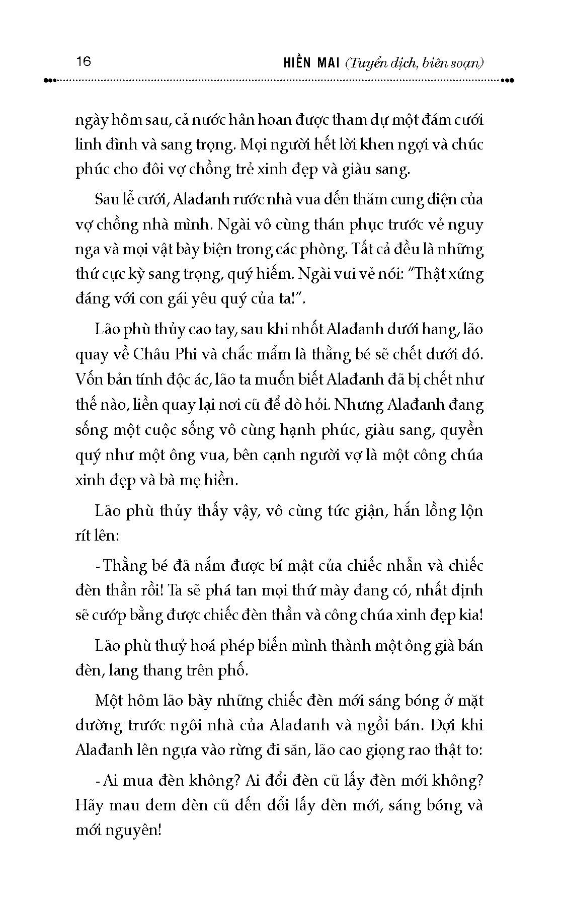 Truyện Cổ Tích Thế Giới Chọn Lọc - Quyển 3: Alađanh Và Cây Đèn Thần