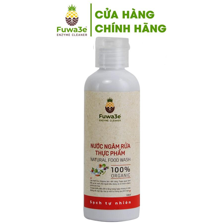 Nước ngâm rửa thực phẩm Fuwa3e hữu cơ organic khử mùi loại bỏ thuốc sâu chất bẩn 100ml