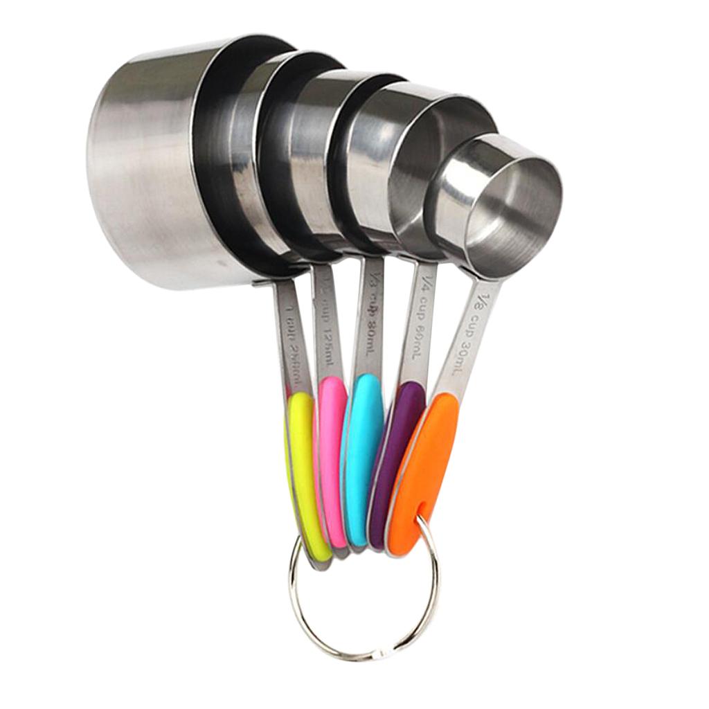 10 Pieces Stainless Steel Precise Measuring Cups and Measuring Spoons Kit