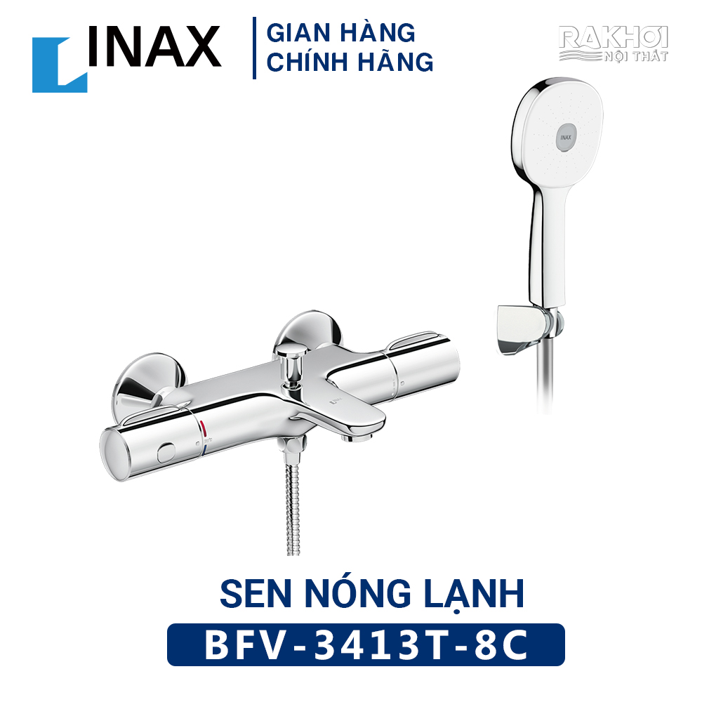 Bộ vòi sen tắm đứng nóng lạnh Inax BFV-3413T-8C