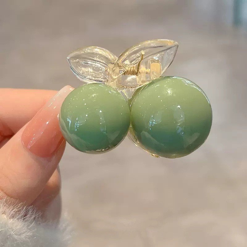 Kẹp cặp tóc càng cua hàn quốc đính ngọc trai phong cách tiểu thư cute xinh dễ thuong cho nữ màu xanh ngọc