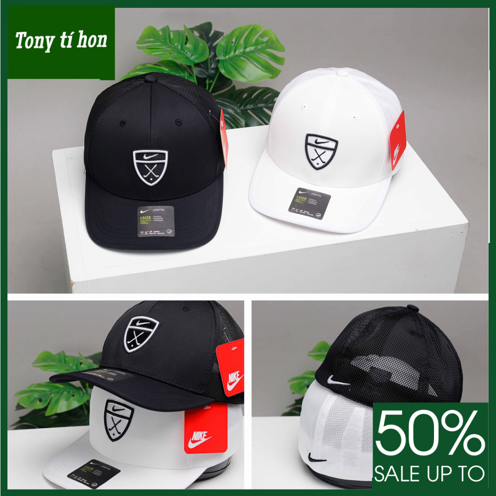 Tony tihon _ Mũ/nón kết lưỡi trai Golf X 86 phối lưới bít đuôi thời trang nam nữ cá tính cao cấp, đẹp 2 màu ( đen , trắng )