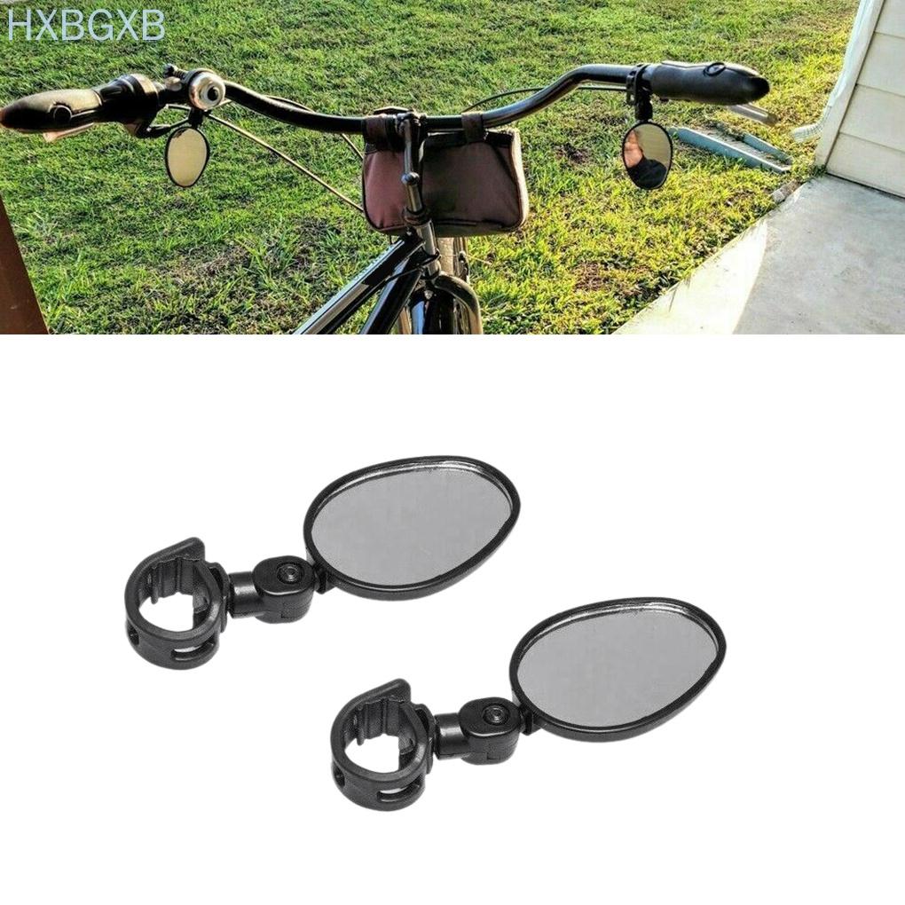 1 Pair Mountain Bike Rearview Mirror Road Bike Handlebar Mounted Glass Rear View Wide Angle Mirror