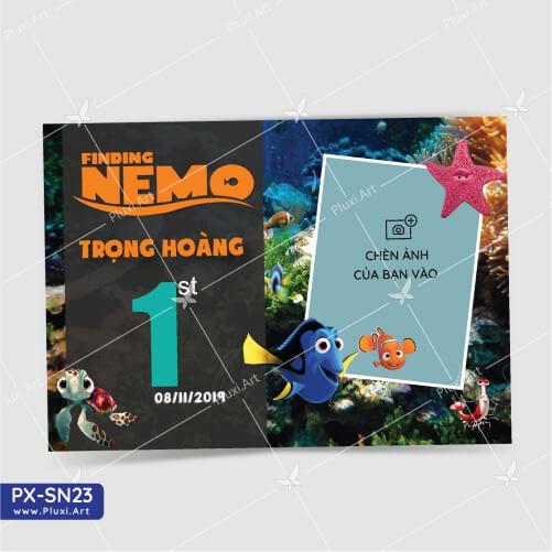 Thiệp thôi nôi – sinh nhật theo yêu cầu Pluxi