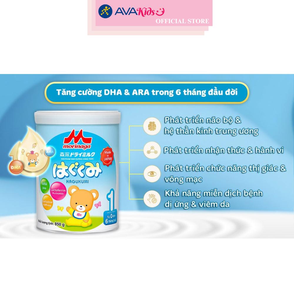 Sữa bột Morinaga Hagukumi số 1 850g (0 - 6 tháng)