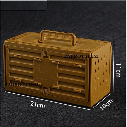 LỒNG VẬN CHUYỂN DẠNG HỘP 21*10*11 DẠNG LẮP RÁP CỰC KÌ TIỆN LỢI CHO CHIM CẢNH, HAMSTER, VẸT NHỎ VÀ TRUNG