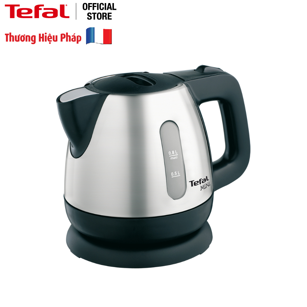 Bình đun siêu tốc Tefal BI81252A - 0.8L - Chất liệu inox không rỉ - Tự động ngắt điện khi nước sôi - Hàng chính hãng