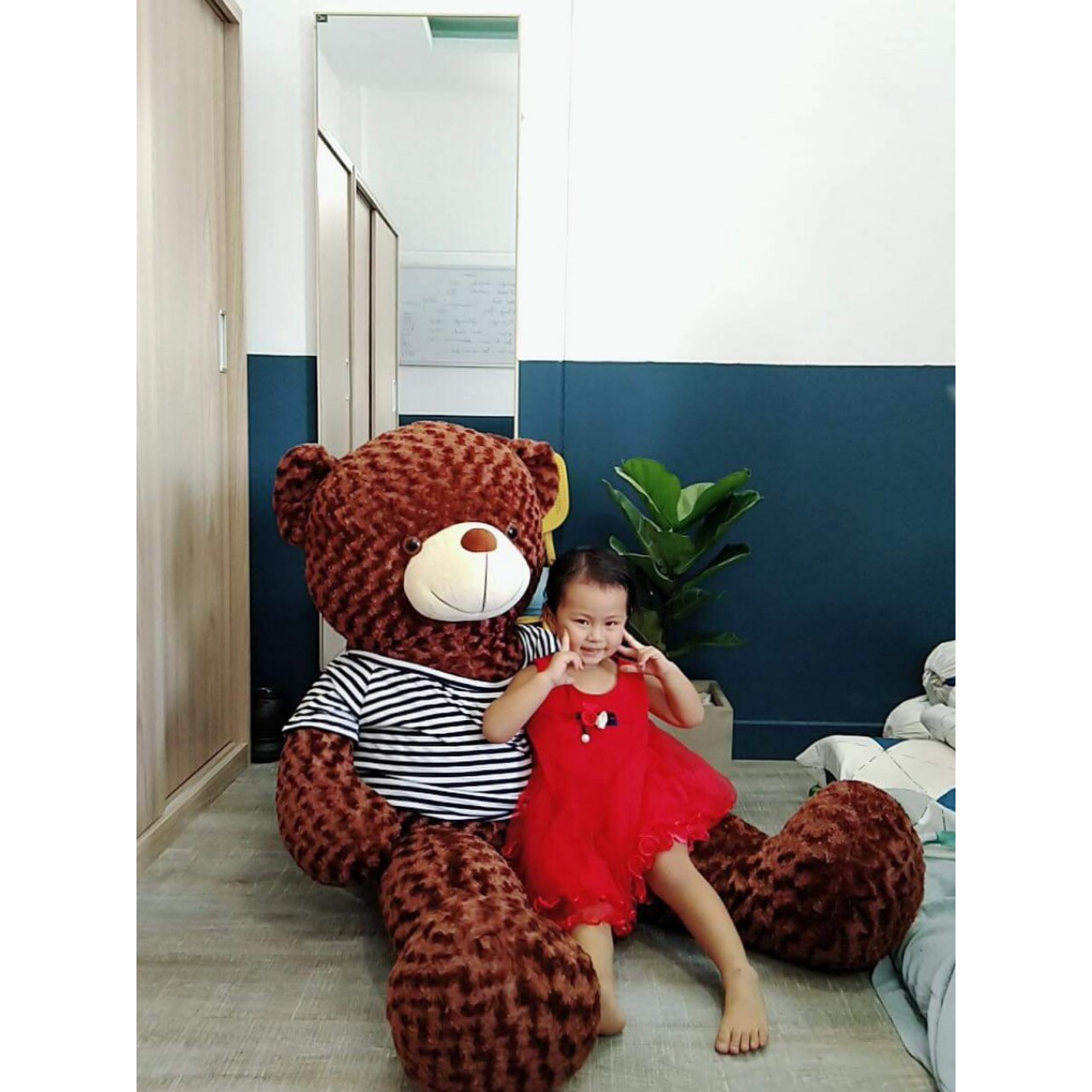 Thú nhồi bông Teddy Áo Thun 1.6m