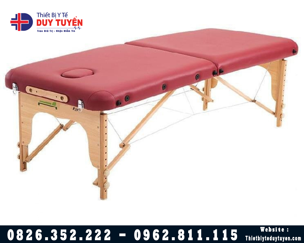 Giường Gấp Massage Chân Gỗ Sồi Chắc Chắn Tải Trọng 250Kg HL3