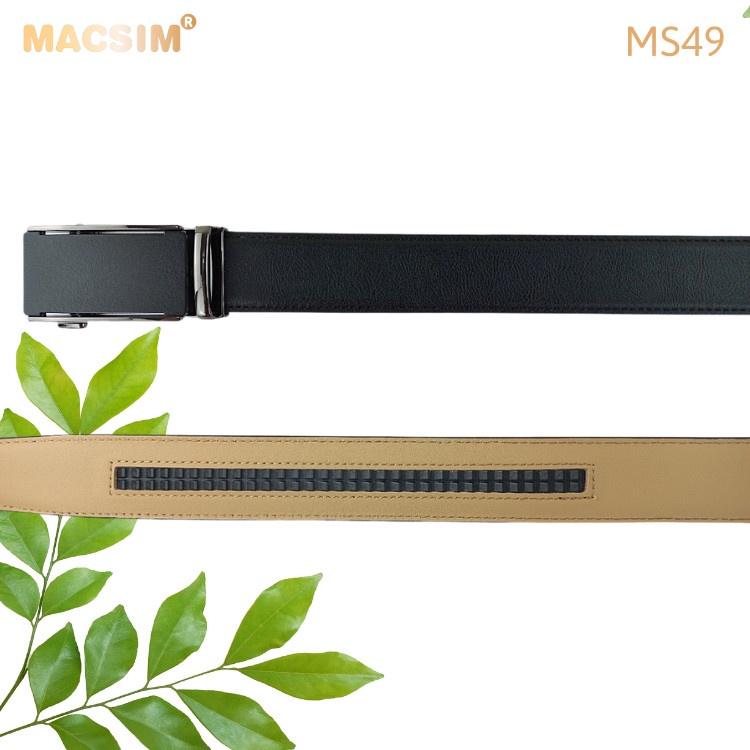 Thắt lưng nam da thật cao cấp nhãn hiệu Macsim MS49