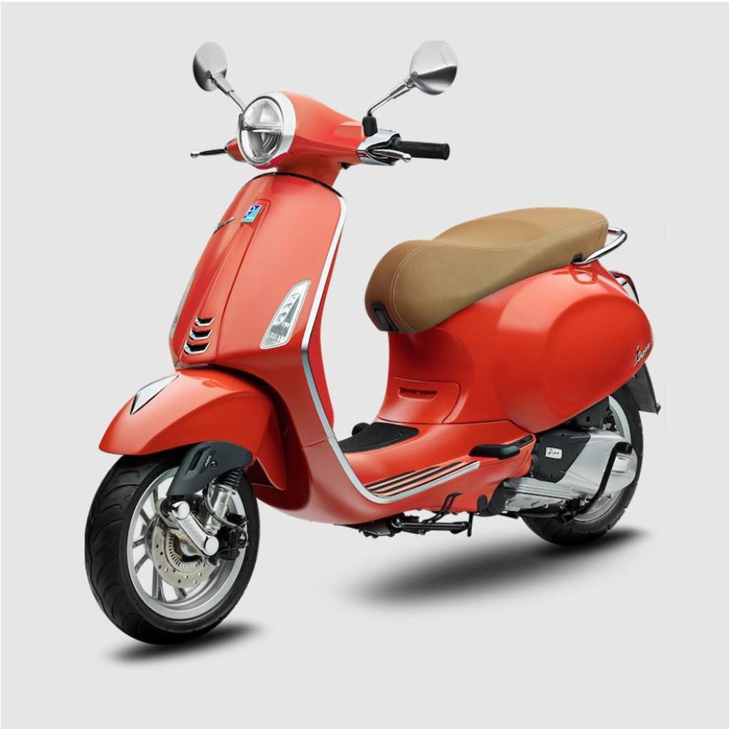 Xe Tay Ga Vespa Primavera 125 Màu Cam Orange Tramonto